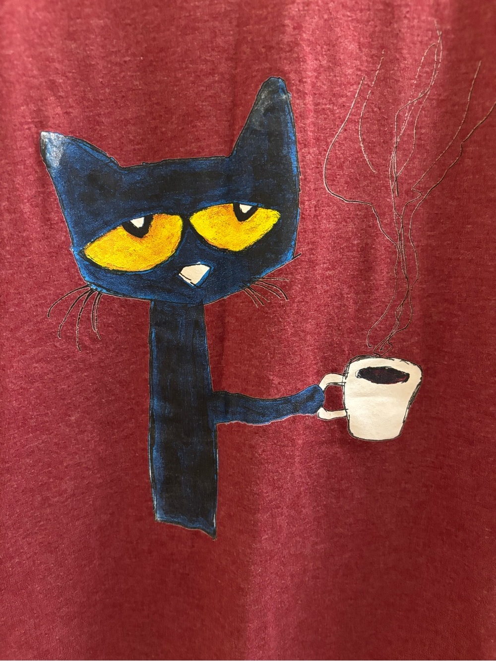 Pete the  Cat with Coffee Graphic Tee